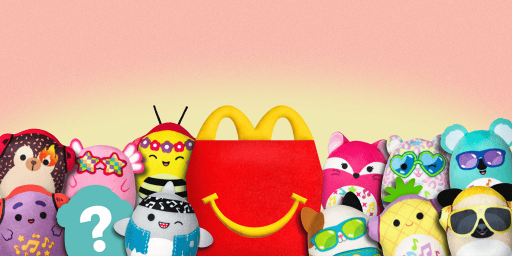 a group of stuffed animals What Are the McDonald's Toys Right Now
