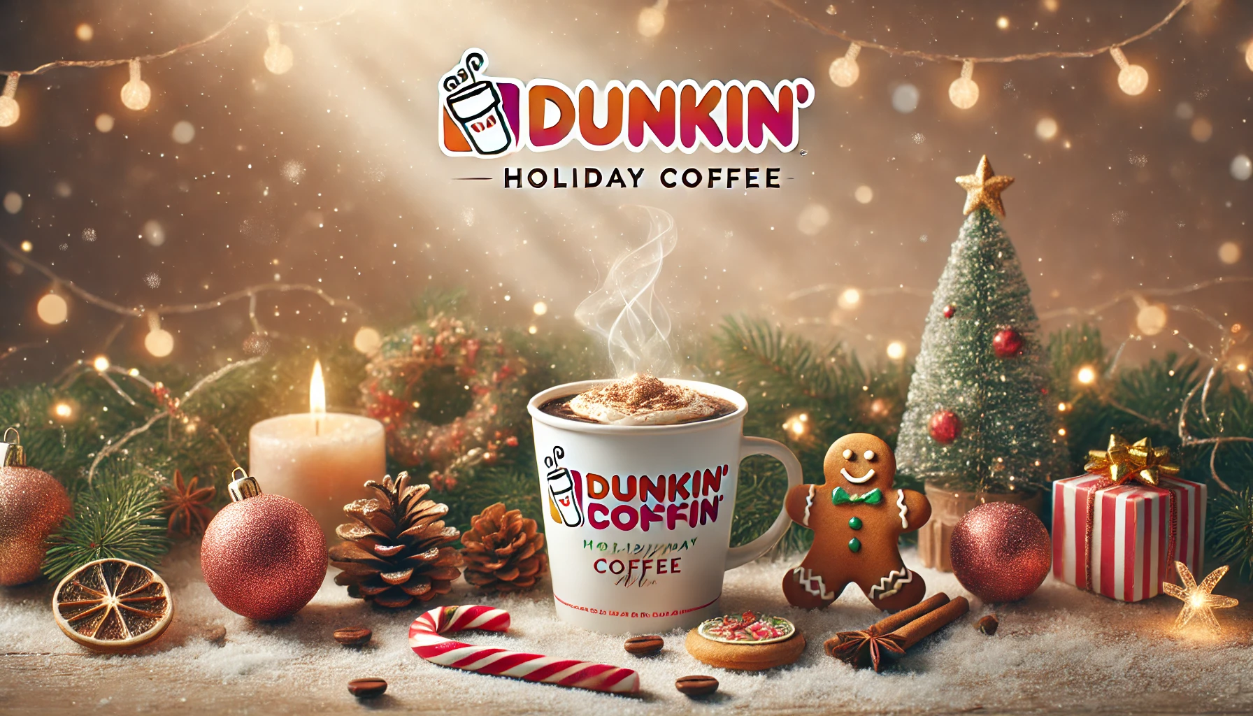 holiday coffee dunkin donut