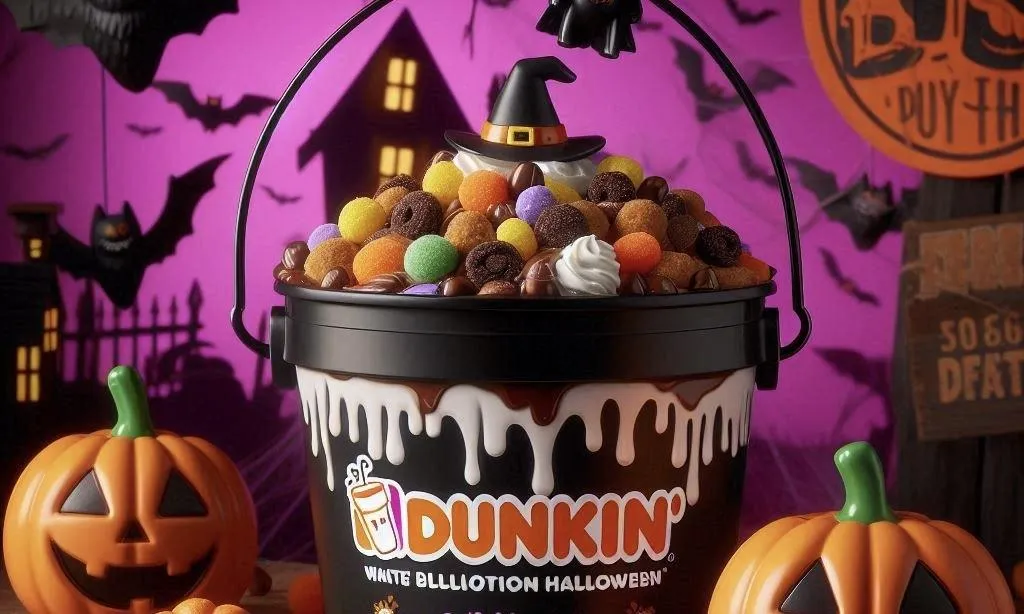 Dunkin Donuts Halloween Munchkins Bucket