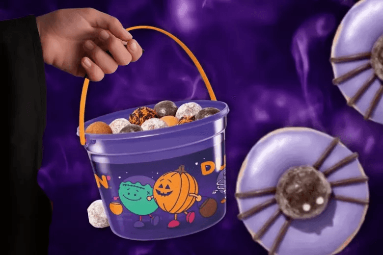 SPOOKY SEASON Dunkin Donut Halloween Munchkin Bucket