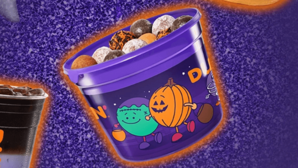 Dunkin Donut Halloween Munchkin Bucket at halloween season