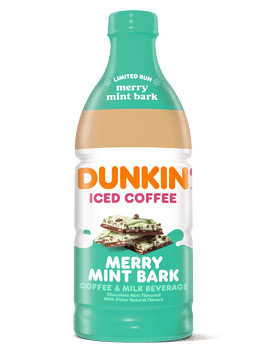 dunkin iced coffee merry mint barkndunkin holiday coffee