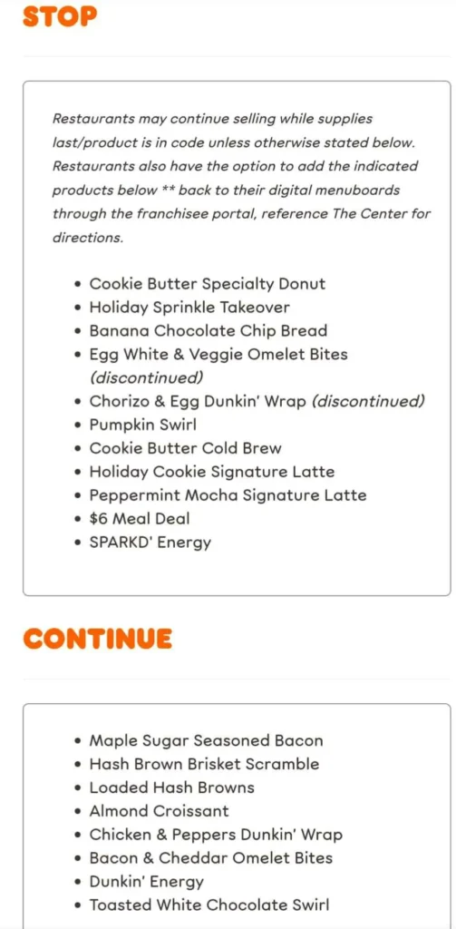  Dunkin Winter Menu 2024 