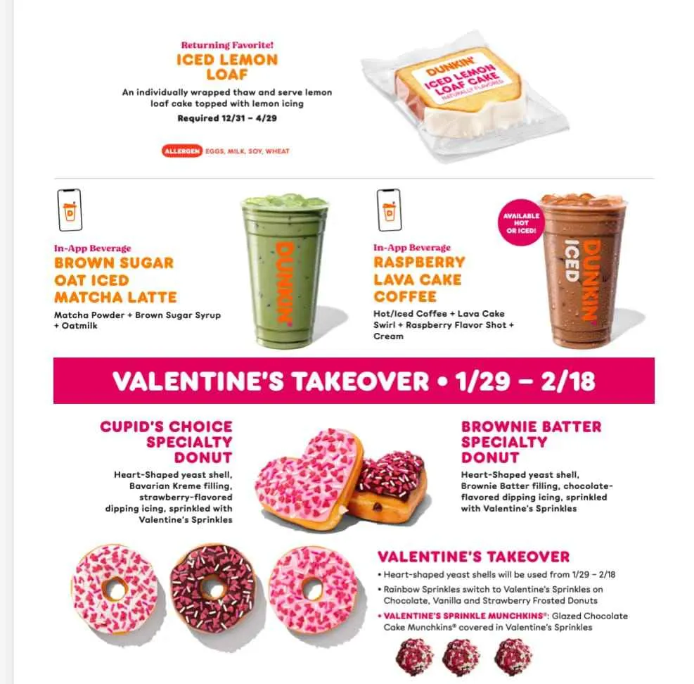 When Dunkin Winter Menu 2024 comes